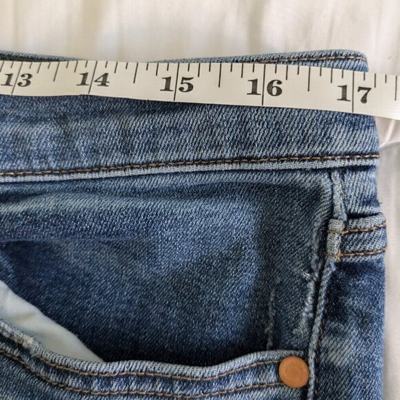 Level 99 Jeans Women's 34 Blue High Rise Skinny Crop Ankle Denim Nostalgic Wash - Picture 14 of 16